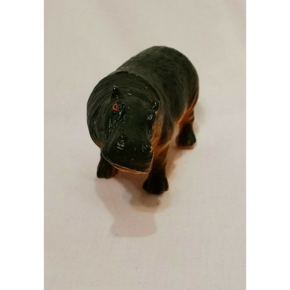 Hippopotamus Hippo Figure Gray Tan 4.5"  1998 TM P - Picture 4 of 10
